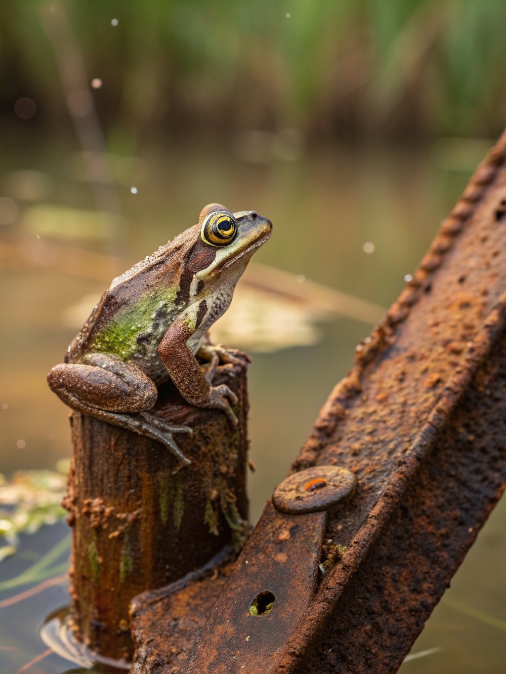 Generated portrait of Repliclaw Frog: Engineered Chimera — Parasitoid