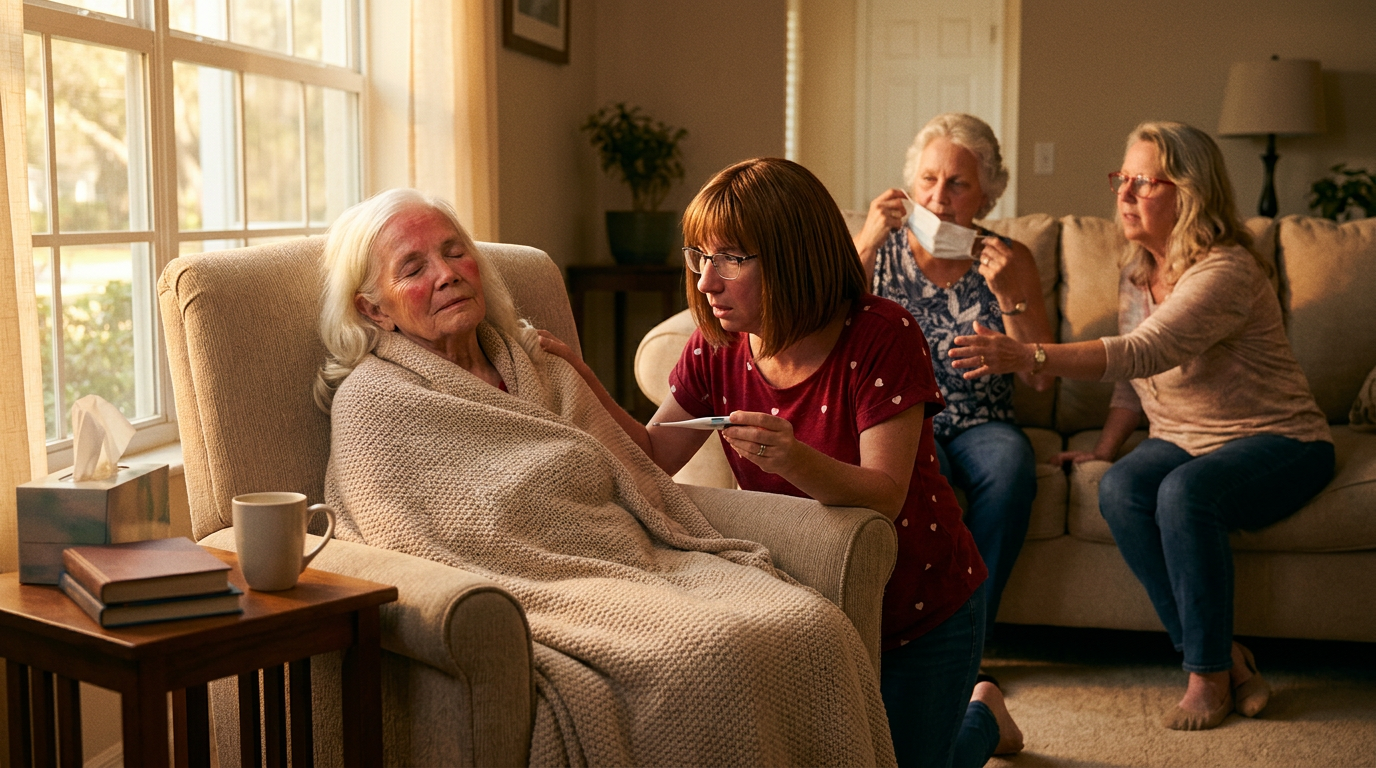 A story scene inspired by All Better Now featuring Happy Bookers members.